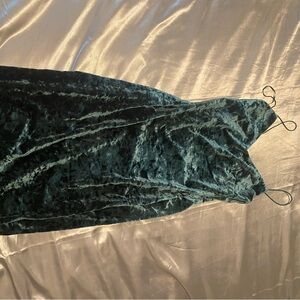 Velvet Emerald Green Bodycon dress Size Small